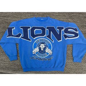 Vintage Detroit Lions Spellout Crewneck